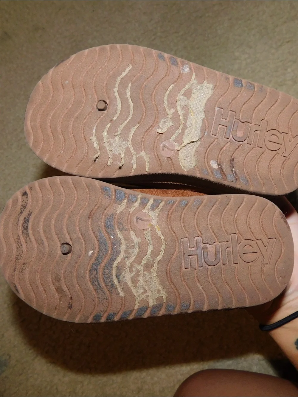 Hurley Brown Suede Cozy Slip-On Clogs (uggs)